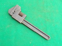 MADE IN ENGLAND 7 INCH F TYPE ADJUSTABLE SPANNER / WRENCH VGC