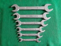 BRITOOL WHITWORTH 6J HEAVY DUTY OPEN END SPANNER SET 1/8 TO 1/2W