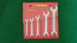 BEDFORD / SPEAR & JACKSON BA SPANNER SET IN WALLET 0-10BA
