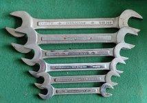 GARRINGTONS RED DIAMOND WHITWORTH SPANNER SET 1/8 TO 1/2W