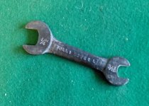 SMALL ROLLS-ROYCE SPANNER 3/16 X 1/4 F2892
