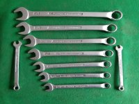 ELORA GERMANY AF SIZE COMBI SPANNER SET 1/4 - 3/4 INCH VGC