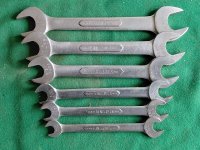 KING DICK WHITWORTH SIZE O E SPANNER SET 3/16- 9/16W