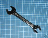 SHORT KING DICK METRIC OPEN END SPANNER 13 X 17MM