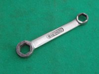 VINTAGE SINGER CYCLE / MOTORCYCLE TOOLKIT RING SPANNER PLATED